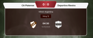 Soi kèo CA Platense vs Deportivo Riestra 14/10/2025